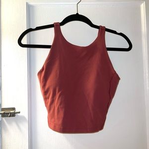 Lululemon Align high neck tank mulled wine